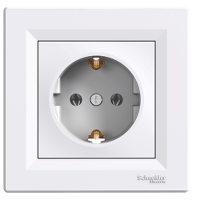 EPH2900121 РОЗЕТКА С ЗАЗЕМЛЕНИЕМ БЕЛАЯ ASFORA Schneider Electric