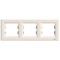 EPH5800323 РАМКА ТРОЙНАЯ ГОРИЗОНТАЛЬНАЯ, КРЕМ ASFORA Schneider Electric