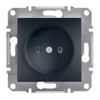 EPH3000171 РОЗЕТКА БЕЗ ЗАЗЕМЛЕНИЯ ASFORA Schneider Electric АНТРАЦИТ