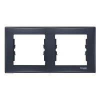 SDN5800370 РАМКА ДВУХМЕСТНАЯ ГОРИЗОНТАЛЬНАЯ ГРАФИТ SEDNA Schneider Electric
