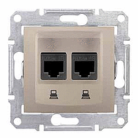 SDN4400168 РОЗЕТКА КОМПЬЮТЕРНАЯ ДВОЙНАЯ CAT.5E ТИТАН SEDNA Schneider Electric