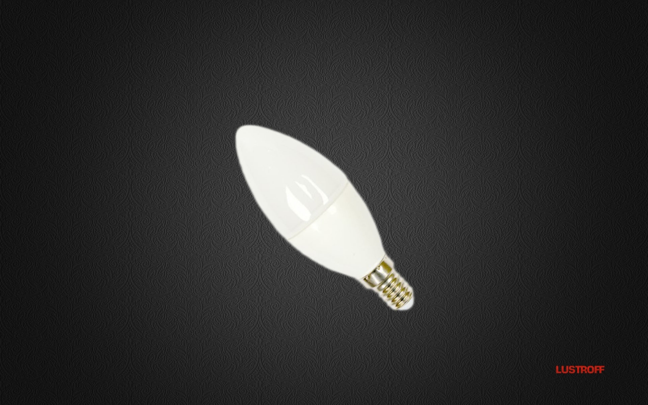 ЛАМПА СВІТЛОДІОДНА LED C37 C 7W E14 220V 3000К МАТОВА