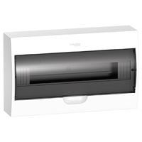 EZ9E118S2S. Щит пластиковый навесной. Дымчатая дверь. 1РЯД/18М+2КК Schneider Electric