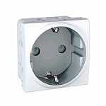 РОЗЕТКА С ЗАЗЕМЛЕНИЕМ И ШТОРКАМИ 2М БЕЛАЯ Unica Schneider Electric MGU3.037.18