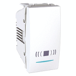 КНОПКА ЗВОНКА С ПОДСВЕТКОЙ 1М БЕЛАЯ Unica Schneider Electric MGU3.106.18CN