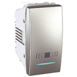 КНОПКА ЗВОНКА С ПОДСВЕТКОЙ,1М АЛЮМИНИЙ Unica Schneider Electric MGU3.106.30CN