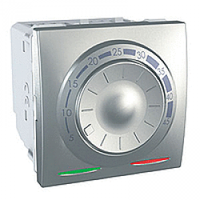 ТЕРМОСТАТ ДЛЯ ТЕПЛОГО ПОЛА 10A(+5.45°С)С ДАТЧИКОМ, АЛЮМИНИЙ Unica Schneider Electric MGU3.503.30