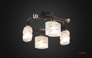 INL 9254C-04 ANTIQUE BRASS - WALNUT