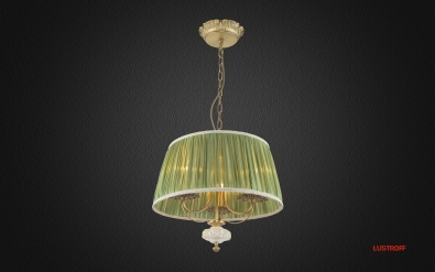 INL-6119P-03 Golden Brass & Green