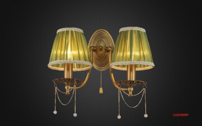 INL-6120W-02 Golden Brass & Green