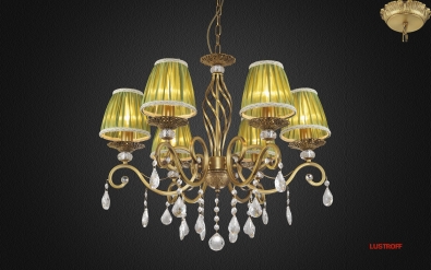 INL-6121P-06 Golden Brass & Green