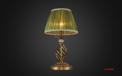 Настольная лампа INL-6121T-11 Golden Brass & Green