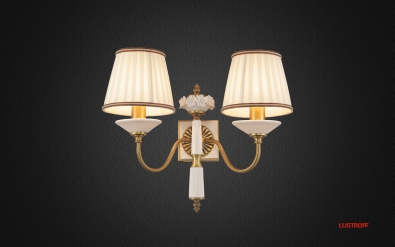 Бра INL-6122W-02 Golden Brass & White
