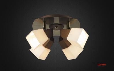 INL-9283C-04 Antique Brass & Walnut