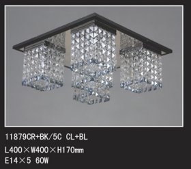 Люстра Tinko 11879CR+BK/5C CL+AMB