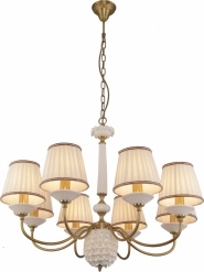 Люстра INL-6122P-08 Golden Brass & White