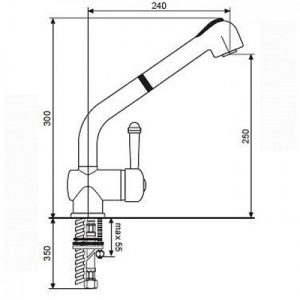 Смеситель для кухни EMMEVI LAGUNA BIG BR4066
