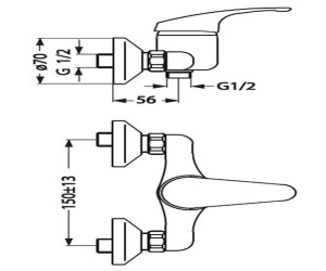 Смеситель для душа TARNER В2663АА