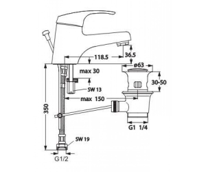 Смеситель для раковины TARNER В2670АА