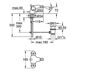 Смеситель для биде TALIA- GROHE 24416000