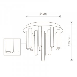 Люстра Nowodvorski 9054N STALACTITE