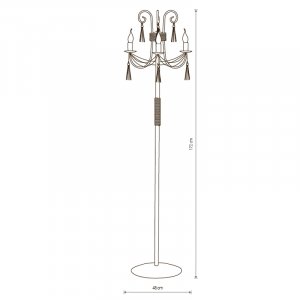 Торшер Nowodvorski 4982N TWIST white