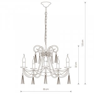 Люстра Nowodvorski 4984N TWIST white