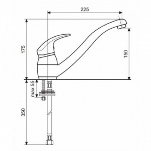 Смеситель для кухни EMMEVI ANUBIS BR7095R