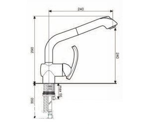 Смеситель для кухни EMMEVI DAKOTA NS73066