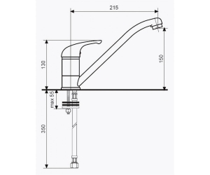 Смеситель для кухни EMMEVI GIGLIO BC8007G